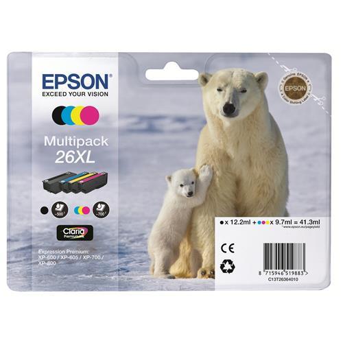EPSON Cartuccia originale Epson T2636 XL orso polare multipack
